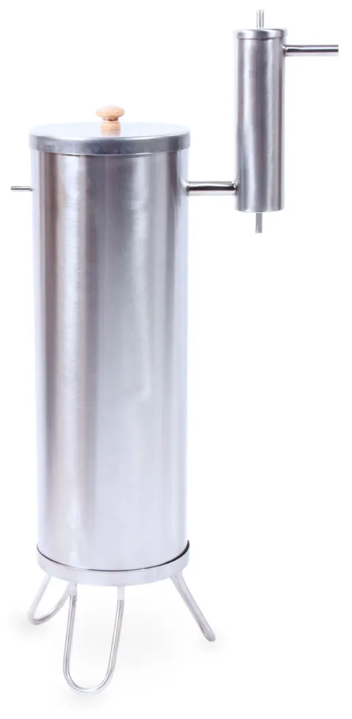 Дымогенератор для холодного копчения нержавейка 9 литров с компрессором и уловителем смол - фотография № 1