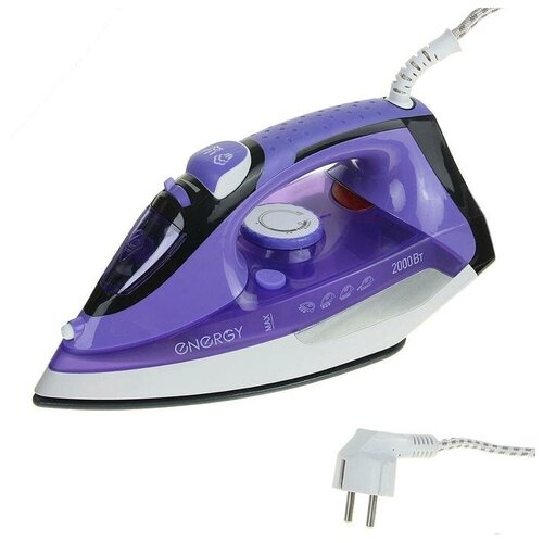 Утюг ENERGY EN-314 2000 Вт керамическая подошва 300 мл фиолетовый 316000₽