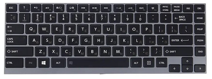 Клавиатура для Toshiba Satellite Z930, U840, U920T, U940, Z830, U840W (NSK-TX3GC, PK130T72A08)