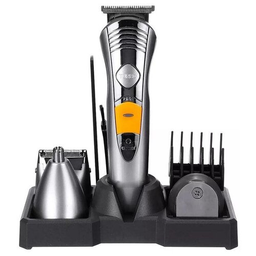 Беспроводной триммер для бородымашинка для стрижки волос 7 в 1 Geemy GM-580 серебряная 144700₽