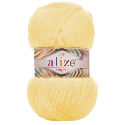 Купить Пряжа для вязания Ализе Softy Plus (100% микрополиэстер) 5х100г/120м цв.013 желтый ALIZE