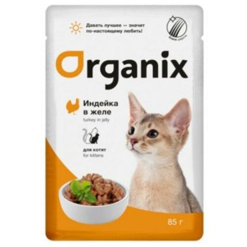 Organix Паучи для котят индейка в желе 0.085 кг