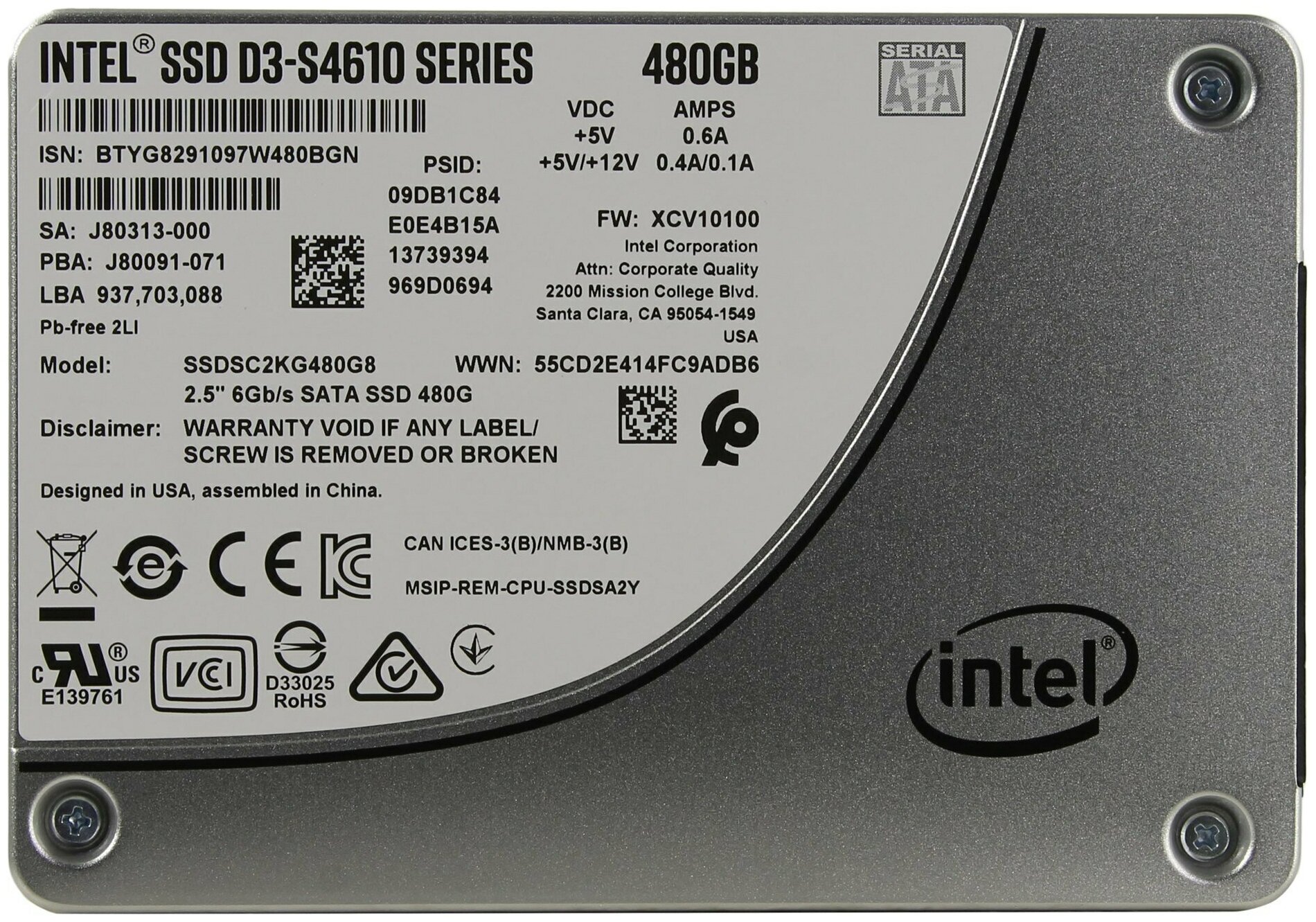 Твердотельный накопитель SSD Intel - фото №8