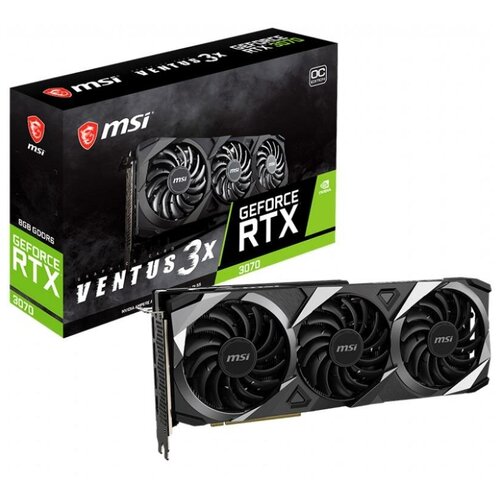 Видеокарта MSI GeForce RTX 3070 LHR 8192Mb VENTUS 3X OC RU (RTX 3070 VENTUS 3X OC 8G LHR RU)