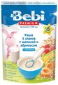 Каша  Bebi молочная 5 злаков с абрикосом и малиной, с 6 месяцев