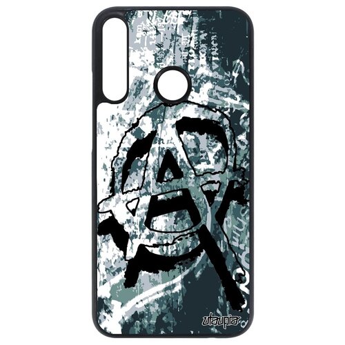 фото Дизайнерский чехол на телефон // huawei p40 lite e // "анархия" знак символ, utaupia, серый