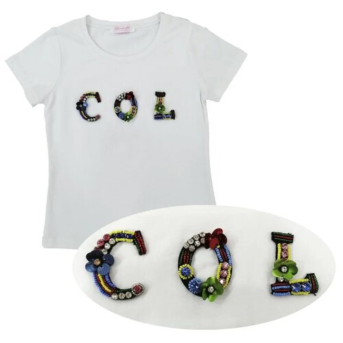 Футболка COLABEAR, Размер 154 см, Белый, 684704