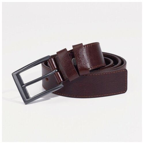 фото Ремень, ширина 3,5 см, винт, цвет коричневый mikimarket