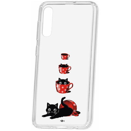 фото Чехол на samsung galaxy a50s 2019 / a50 2019 / a30s 2019 kruche print котенок в чашке / чехол для samsung / чехол с рисунком / чехол с принтом / чехол для самсунг / чехол для самсунг / бампер на гелакси / чехол накладка для гэлэкси / противоударная накладка для samsung galaxy / защита для galaxy / защита на samsung / cиликоновый чехол для samaung galaxy / пластиковый чехол на самсунг / защитный чехол для самсунг / чехольчик / защита телефона / ударопрочный чехол / галакси кruче