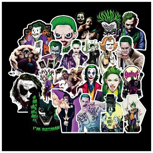 фото Набор наклеек джокер 100шт./joker sticker pack 100pcs /стикеры самоклеящиеся sticker bombing