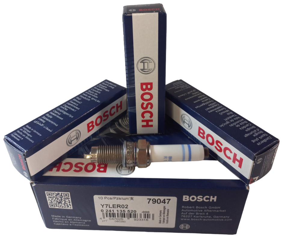 Свеча зажигания BOSCH 0241135520 Y7LER02  для Skoda Rapid, Octavia и Volkswagen Polo, Colf