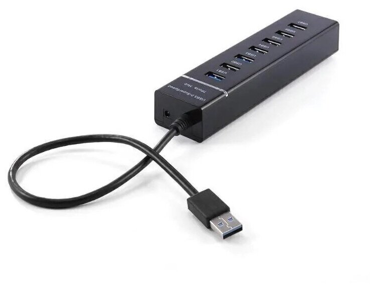 USB HUB 3.0 / USB-концентратор USB 3.0 на 7 портов / Разветвитель для компьютера / ХАБ-разветвитель для ПК / Ноутбука