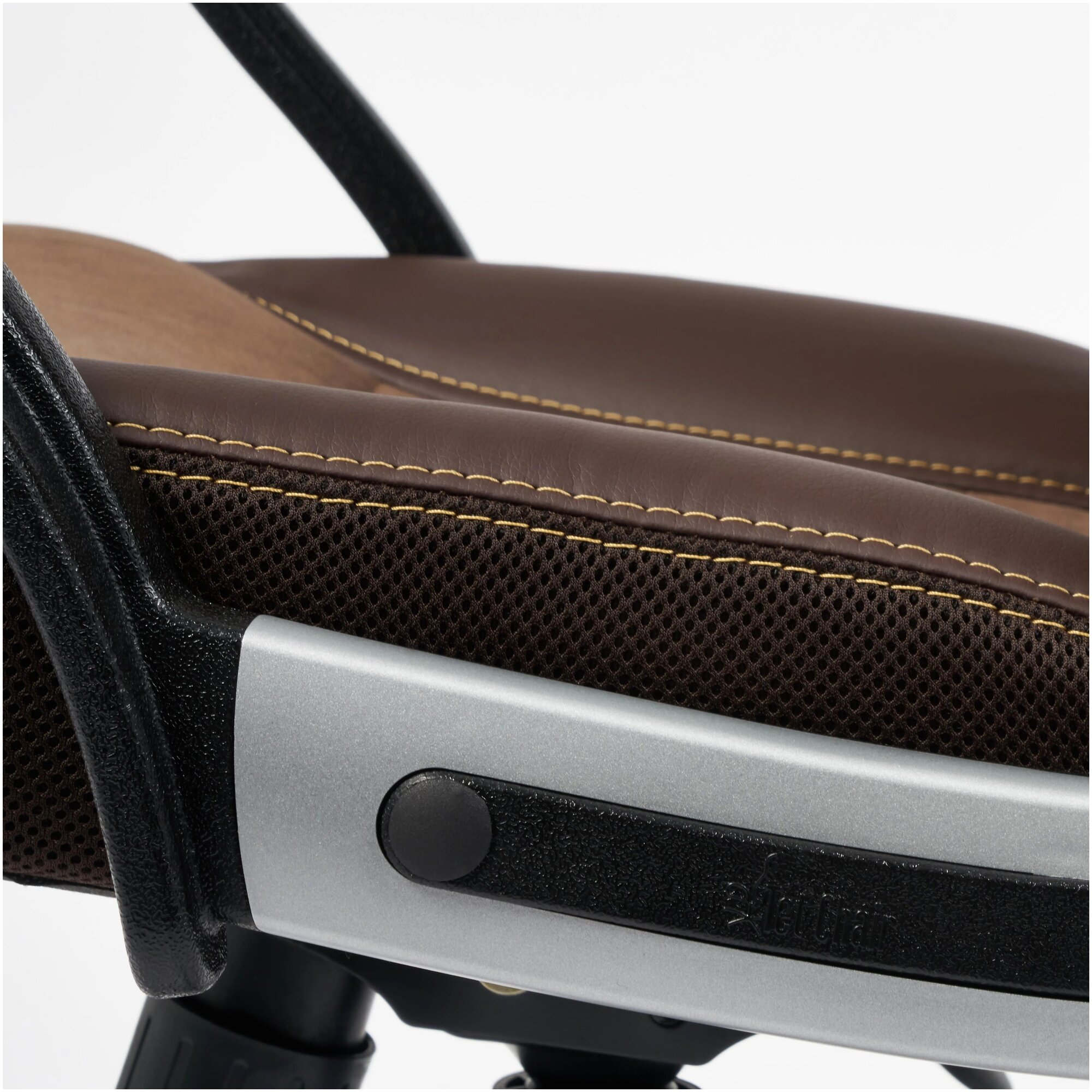 Компьютерное кресло TetChair Интер офисное, обивка: искусственная кожа/текстиль, цвет: коричневый - фотография № 6