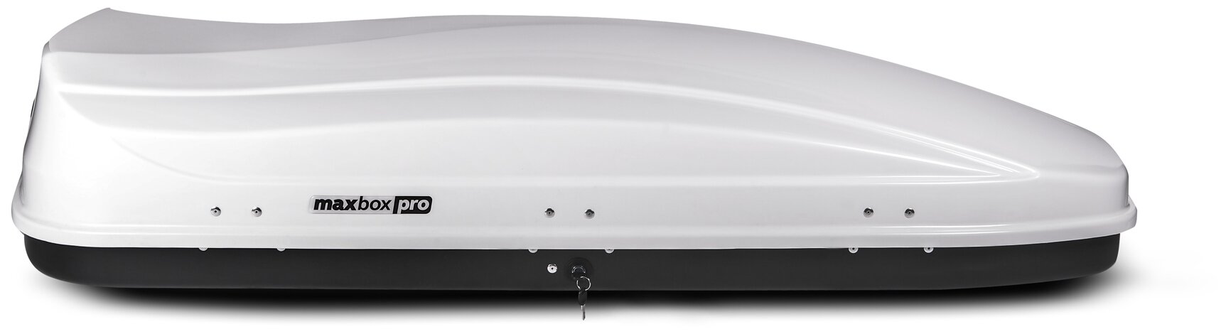 Бокс на крышу MaxBox Pro 520л, белый глянец,196х80х43, двустороннее открывание, арт:MBP-520-WG
