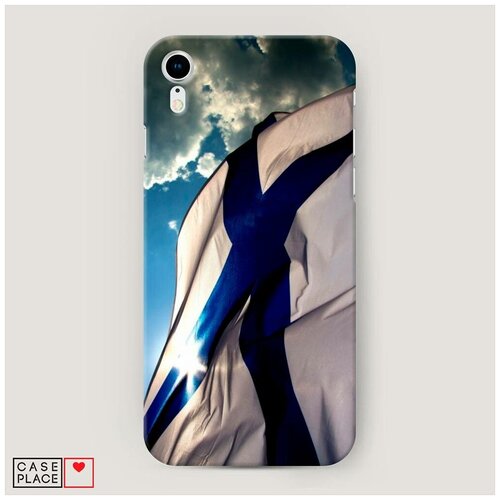 фото Чехол пластиковый iphone xr (10r) вмф развевающйся флаг case place