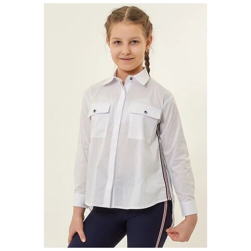 Школьная блуза Colabear, размер 146, белый