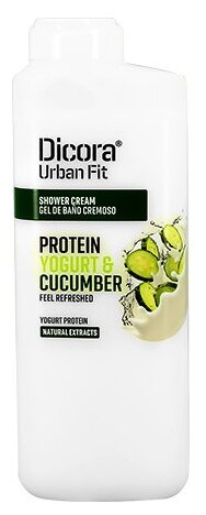 Крем-гель для душа Dicora Protein yogurt & cucumber, 400 мл