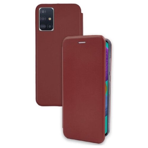 фото Чехол- книжка для samsung galaxy a71 бордовый full cover
