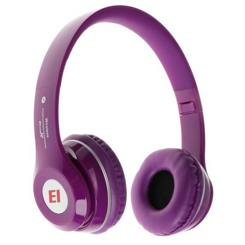 Наушники ELTRONIC 4463 беспроводные полноразмерные BT microSD FM микрофон AUX фиолет 94000₽