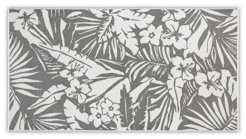 Пляжное Полотенце Floral Casual Avenue white/anthracite (белый/темно-серый) 100x180