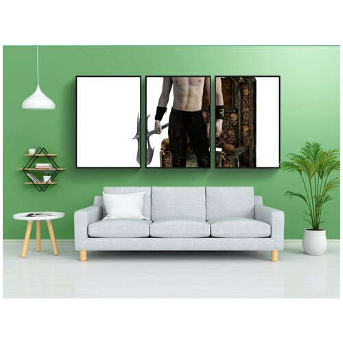 фото Набор модулных постеров для интерьера "палач, мужчина, мучитель" 60x90 см. в тубусе, без рамки lotsprints