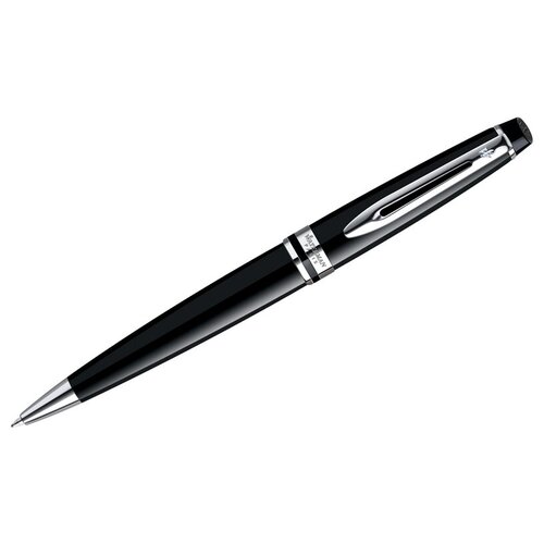 Ручка шариковая Waterman Expert Black PT синяя, 1,0мм, подарочная упаковка