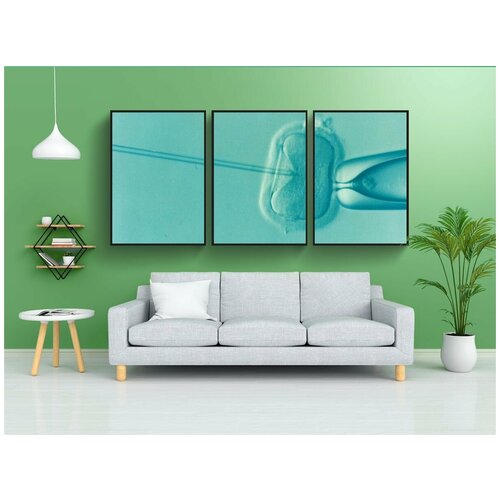 фото Набор модулных постеров для интерьера "эко, плодородие, бесплодие" 60x90 см. в тубусе, без рамки lotsprints