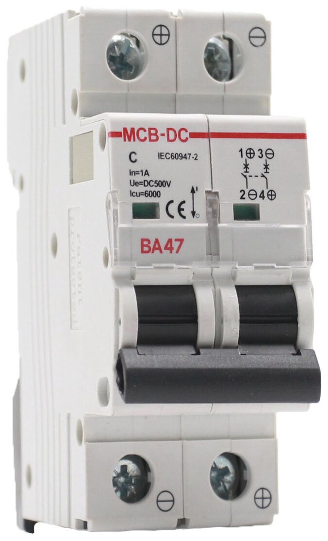 Выключатель автоматический AKEL ВА47-MCB-N-2P-C32-DC, 1 шт.