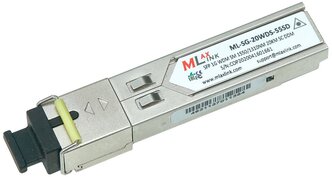 Модуль MlaxLink оптический одноволоконный SFP WDM, 1.25Гб/с, 20км, 1550/1310нм, SC, DDM