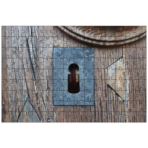 фото Магнитный пазл 27x18см."дверь, замок, ключ" на холодильник lotsprints