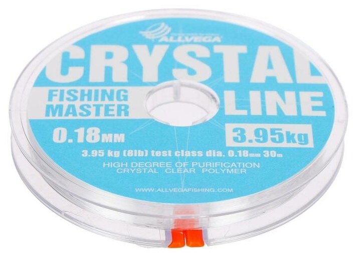 Леска монофильная Allvega Fishing Master CRYSTAL 30 м 018 мм (395 кг)