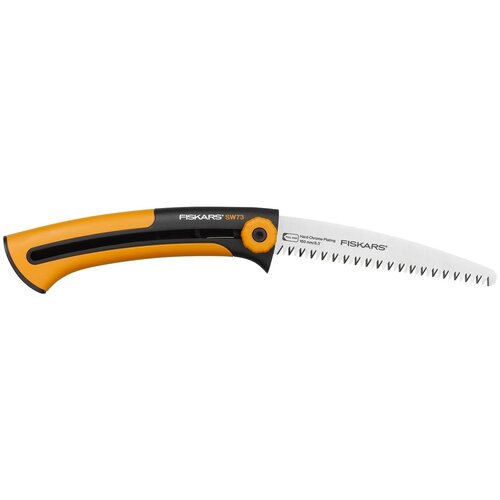 садовая пила fiskars xtract 123860 1000612 Пила садовая FISKARS Xtract SW 73, оранжевый/черный/серебристый