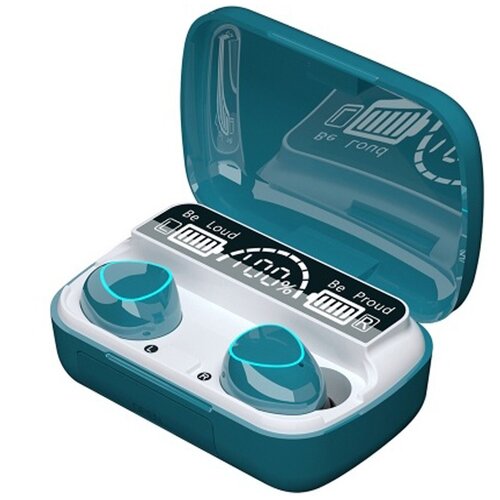 Беспроводные блютуз наушники Milliant M10 с LED-Дисплеем TWS Вкладыши с встроенным микрофоном и Кейсом Power Bank для iPhone Android IPX5 Синий 599000₽