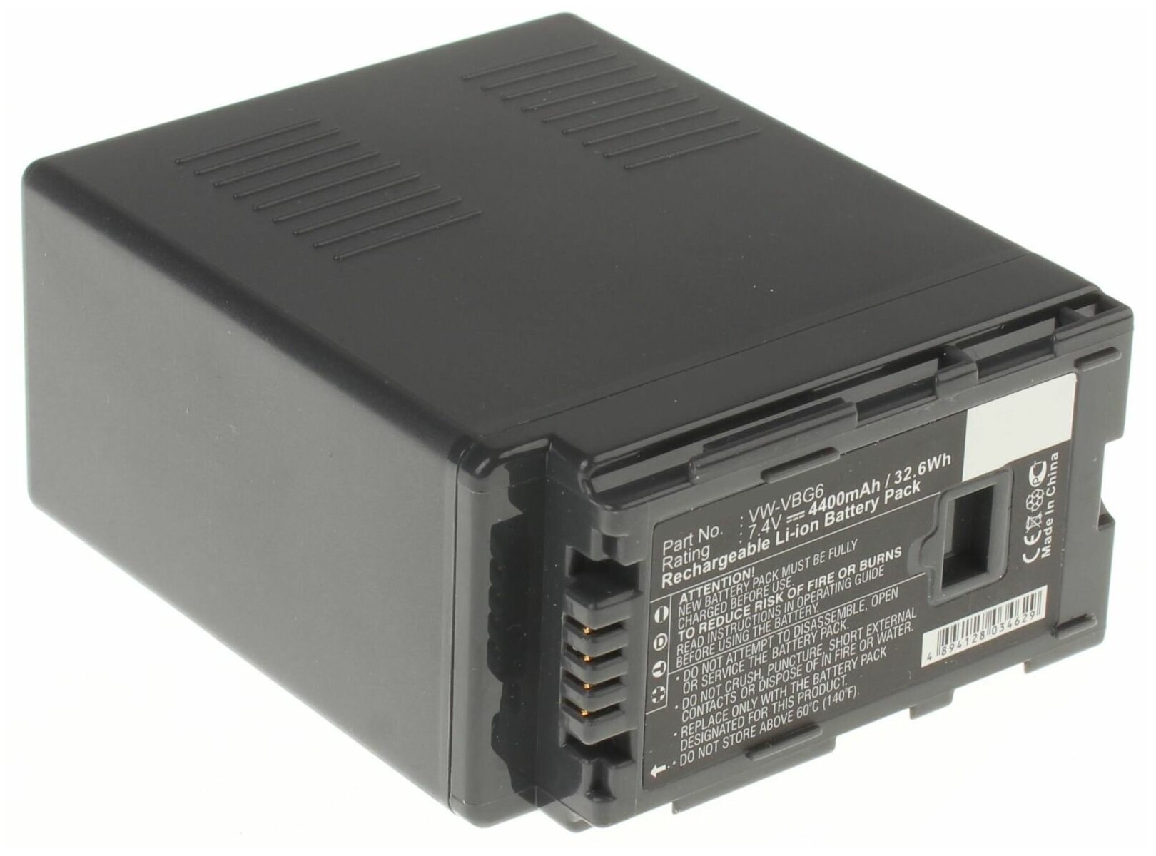 Аккумуляторная батарея iBatt 4400mAh для Panasonic AG-AC130A, AG-HMC153MC, PV-GS500, HDC-TM750, HDC-HS200, AG-HMC43MC