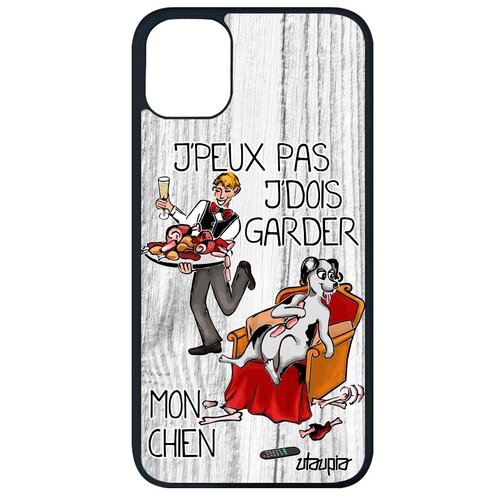 фото Красивый чехол на телефон // apple iphone 11 pro max // "не могу - у меня собака!" комикс надпись, utaupia, светло- серый