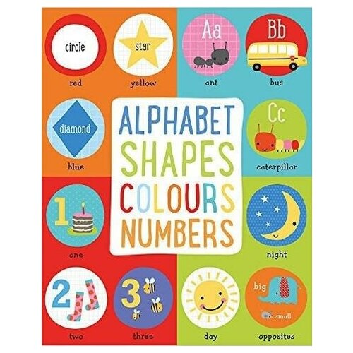 Alphabet, Shapes, Colours, Numbers. -