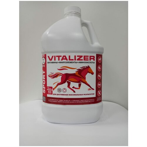 VITALIZER-концентрат витаминов, минеральных веществ и аминокислот для спортивных лошадей.