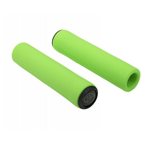 Ручки 8-33402032 на руль AGR SILICONE ELITE 130мм Green-Neon 96г. силиконовые неоновые AUTHOR ручки на руль agr griplock ergo r35 130мм эргономичные с фиксатором черные author