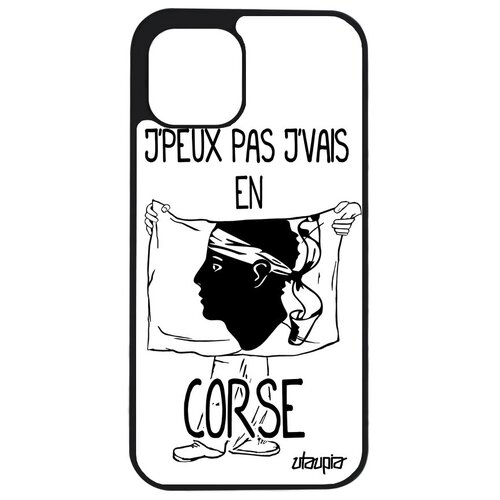 фото Противоударный чехол на телефон // apple iphone 12 pro // "еду на корсику" патриот принт, utaupia, белый