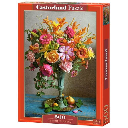 Пазл Castorland Autumn Flowers (B-53537), 500 дет., 33х47х4.7 см, разноцветный пазл castorland flowers in a vase b 52868 500 дет