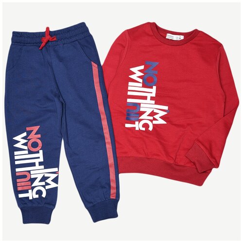 фото Спортивный костюм - бордовый - 3 года toontoy