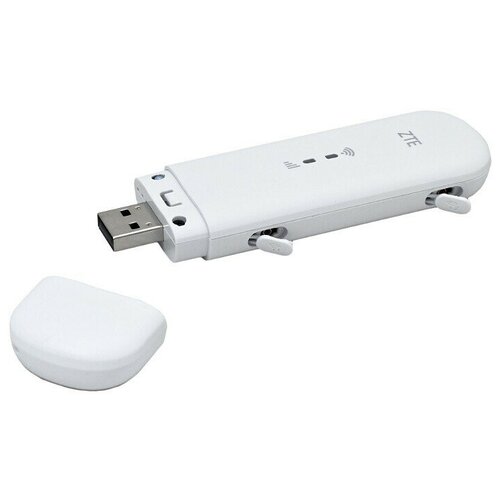 USB 4G модем ZTE + роутер, MF79U, белый модем и роутер 4g zte mf79n black