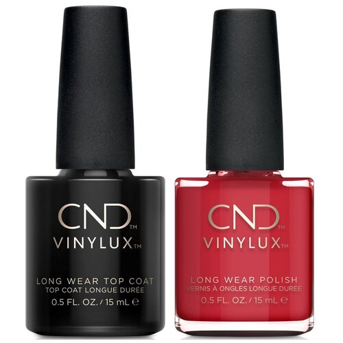 фото Набор cnd vinylux + top coat, 143 rouge red