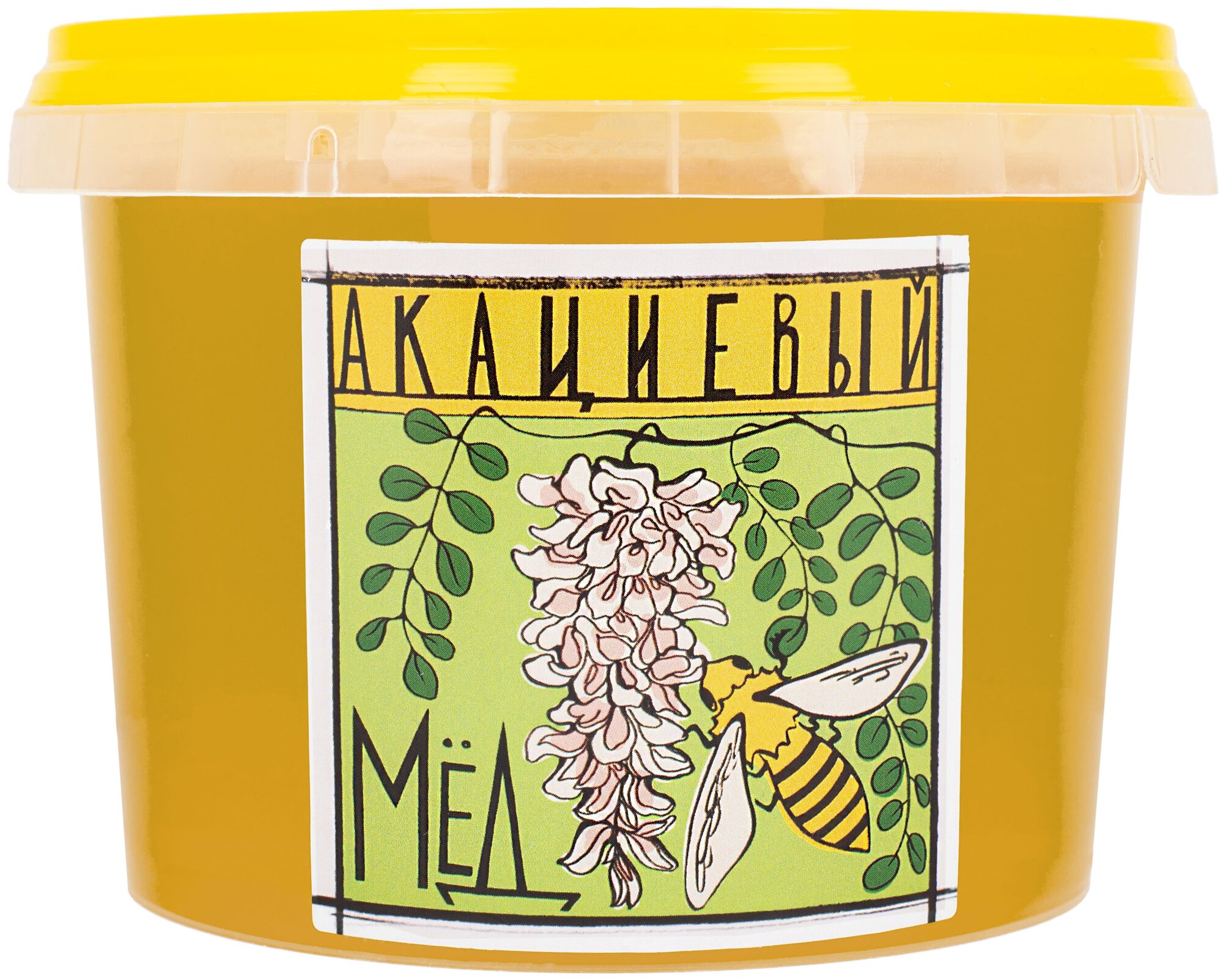 Мед натуральный акациевый 1 кг Антон Медов/Правильное питание/Суперфуд/Веган продукт/белый мед