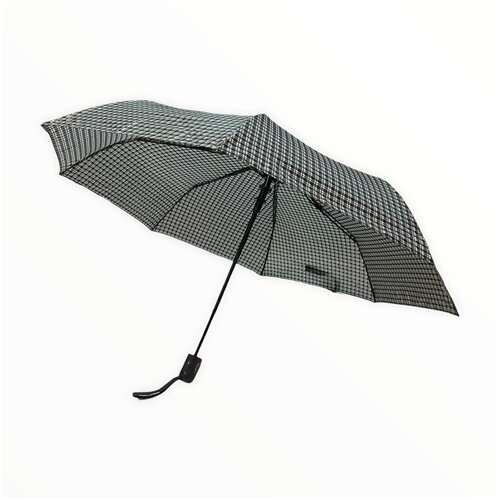 Зонт Unipro универсальный, полуавтомат, 3 сложения, зеленая клетка