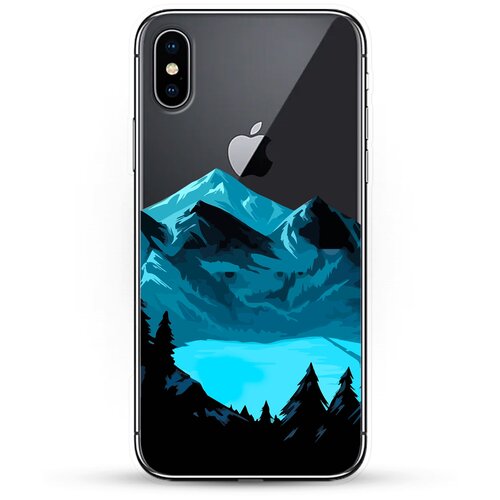 фото Силиконовый чехол горы и озеро на apple iphone x andy & paul