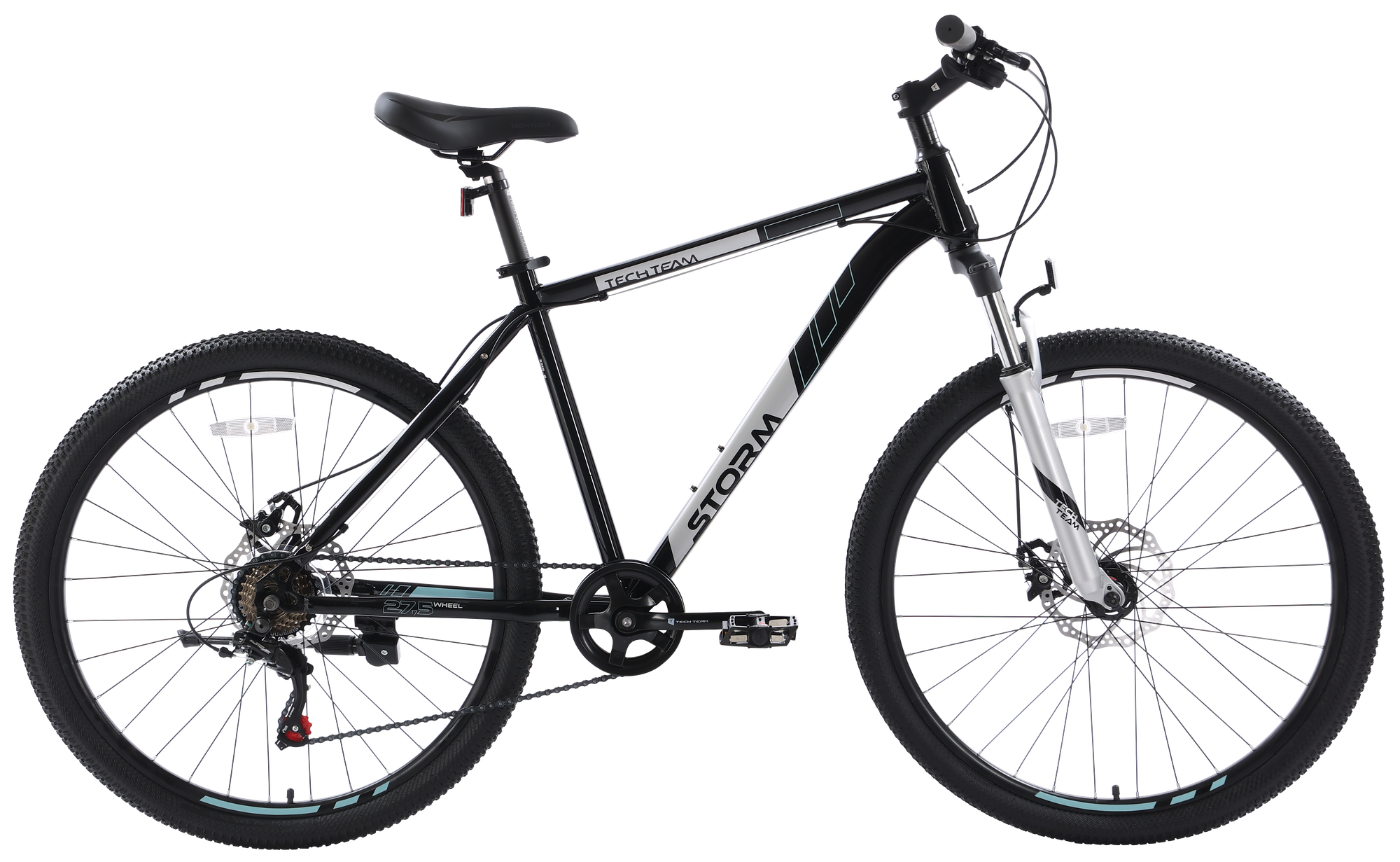 Велосипед TECH TEAM STORM 29'х19' чёрно-белый 2023 NN010453 NN010453
