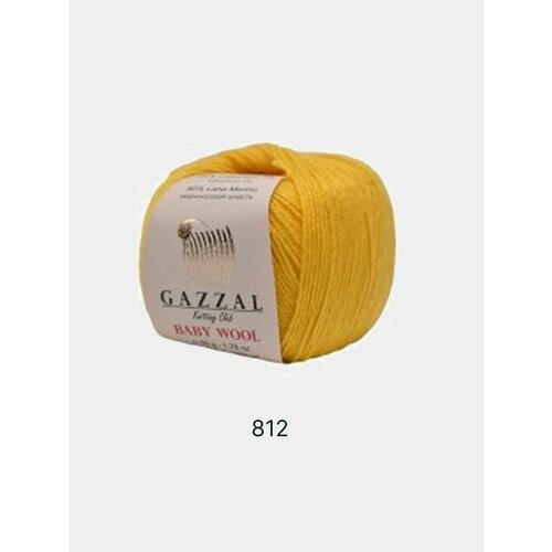 Пряжа Gazzal Baby Wool , Цвет Желтый