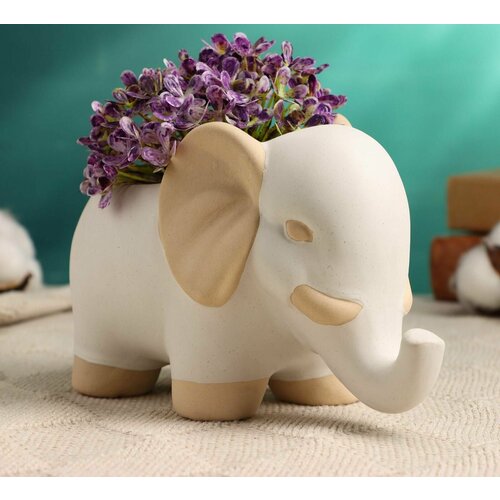 Кашпо Слоник 16х9х10см