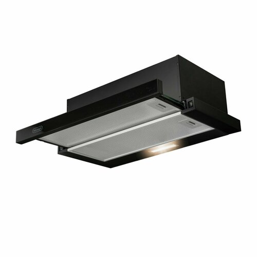 Телескопическая кухонная вытяжка DeLonghi KT - TIARA 608 NB 60 см черная отвод и рециркуляция 882200₽